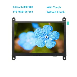 5.0英寸800X480 IPS RGB液晶显示器5英寸RGB屏幕模块，适用于野火/STM32/ESP32，无触摸