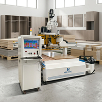 Router CNC de 5 Ejes ATC con PLC, Motor Servo AC con Rodamientos para Madera y Muebles de MDF