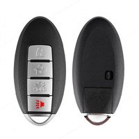Clé à 4 boutons Autel IKEYNS004AL IKEY NS004AL pour Nissan, utilisée avec la machine de programmation et de copie de clés de voiture Altra KM100 IM508S IM608S II