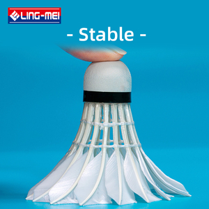 LING MEI Volants de <span class=keywords><strong>badminton</strong></span> en plumes d'oie de qualité supérieure pour joueurs professionnels, <span class=keywords><strong>volant</strong></span> Lingmei90 - Product Image 3