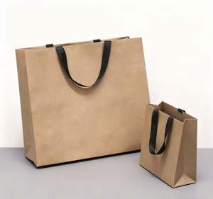 Sacs imprimés de luxe, sacs de shopping en papier kraft, sacs d'emballage personnalisés pour vêtements, cosmétiques, bijoux - Product Image 5