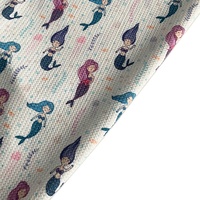 Tissu en coton seersucker 100% pour vêtements, texture bulle unique, impression numérique personnalisée, approvisionnement direct d'usine, MOQ 1 mètre