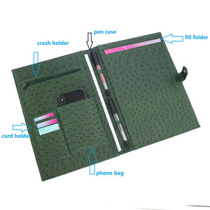 New Arrival <strong>Smart</strong> Leather Portfolio Career Document <strong>Folder</strong> with Card Slots - Product Image 2