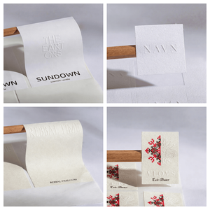 Etichette Adesive Personalizzate in Carta Goffrata con Logo Aziendale - Product Image 5