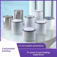 Lata de Mezcla de Pintura FURUN de 1L, Lata Metálica de Hojalata de Grado Químico con Tapa de Palanca, Lata de Muestra para Pegamento, Químicos y Pintura
