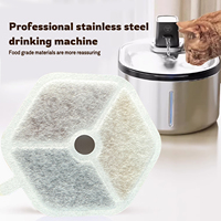 Filtres automatiques pour fontaine à eau pour chat Remplacement de fontaine en résine échangeuse d'ions de carbone pour animaux de compagnie pour petits animaux Bols en forme de bouteille