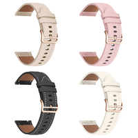 Gelang Kulit Sintetis 20mm dengan Gesper Pin, Desain Sport Loop untuk Garmin Vivoactive 5/3/3t Smartwatch