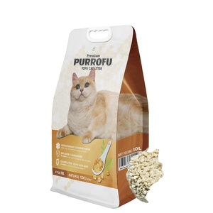 Litière pour <span class=keywords><strong>chat</strong></span> en tofu hypoallergénique non parfumée - Sans danger pour les chatons et les chats âgés - Product Image 4
