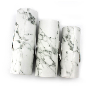 Valigia Trolley di Alta Qualità in Marmo Bianco, Borsa per Cosmetici in Pelle PU con Etichetta Privata Personalizzata, Borsa per Pennelli e Strumenti di Bellezza - Product Image 2