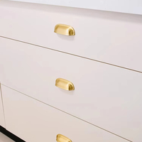 Poignées de tiroir en laiton massif chromé poli, entre-trous 76 mm, pour armoires, meubles de cuisine, chambre, penderie, commodes et tiroirs