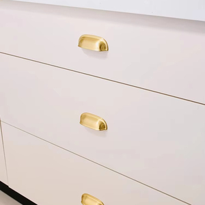 Poignées de tiroir en laiton massif chromé poli, entre-trous 76 mm, pour armoires, meubles de cuisine, chambre, penderie, commodes et tiroirs - Product Image 3