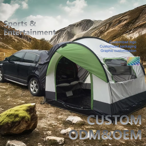 Haute qualité Portable extérieur voiture arrière tente SUV <span class=keywords><strong>Van</strong></span> auvents Double automatique caractéristiques acier aluminium Camping - Product Image 1