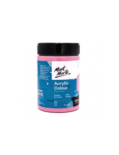 Mont Marte Studio Acrylic Paint 300ml - Pink