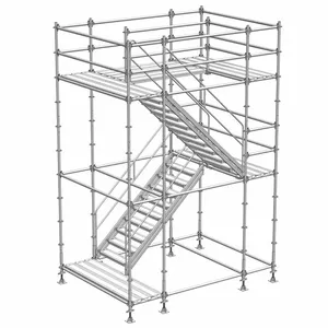 Sistema di supporto del sistema di ponteggi HDG Ringlock ad alta efficienza della costruzione di edifici