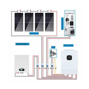 Hybrid Solar Off-Grid 10kW with 60Hz LCD Display High Efficiency <b>Energy</b> <b>Storage</b> <b>System</b> and Battery - Product Image 5