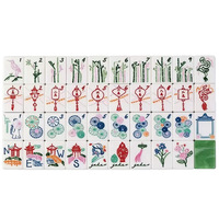 Jeu de Mahjong américain 4 joueurs en mélamine vert clair marbré, origine Jiangsu, emballage en carton, tuiles de haute qualité esthétique