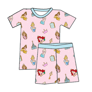 Ensemble deux pièces décontracté d'été pour bébé garçon en bambou, t-shirt à manches courtes et short, style anglais avec logo - Product Image 3