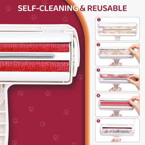 Rodillo Quitapelusas Portátil para Mascotas, Cepillo Autolimpiante para Perros, Venta al Por Mayor - Product Image 5