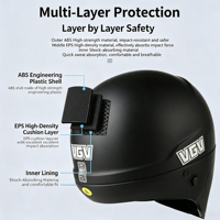 Casco Integral Retro Scorpion con Certificación DOT/3C, Aerodinámico, ABS+EPS, Transpirable, para Motociclismo de Verano, para Hombres y Mujeres