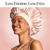 Bonnet de nuit en satin surdimensionné réglable à double couche personnalisé pour la protection des cheveux - Imprimé cerise