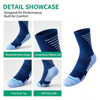 Chaussettes d'hiver en laine mérinos personnalisées, antibactériennes 3A, épaisses, en tissu éponge, pour la randonnée, chaudes, décontractées, pour le ski, antidérapantes, pour le basketball, pour hommes et femmes