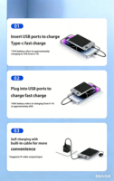 Power Bank Magnetik Kustom 10000MAH 15w Pengisi Daya Nirkabel untuk Ponsel, Earbud, dan Jam Tangan, Dilengkapi Dudukan dan Cocok untuk Perjalanan