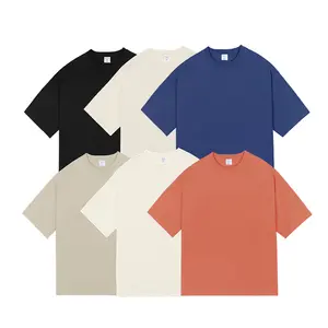 2023 Mới Người Đàn Ông Của Ngắn Tay Áo T-Shirt Nhanh Chóng Làm Khô 220G Chải Kỹ Cotton Biểu Tượng Tùy Chỉnh O-Cổ Lỏng Ngoài Trời Thể Thao