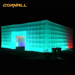 Yeni tasarım ticari LED disko Vip salonu ışıkları ve müzik ile taşınabilir şişme gece kulübü çadır şişme Bar partiler