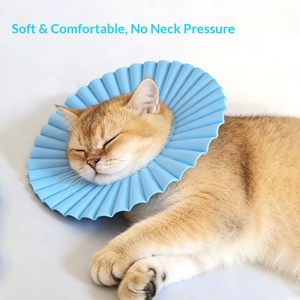 HATELI Collare Impermeabile in EVA per Gatti - Leggero, Morbido, Anti-Leccamento, Anti-Graffio, con Chiusura a Bottone, Per Tutte le Stagioni - Product Image 4
