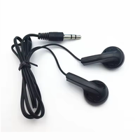 Écouteurs intra-auriculaires filaires à bas prix, bon marché, avec câble 3,5 mm, écouteurs jetables pour casque d'aviation