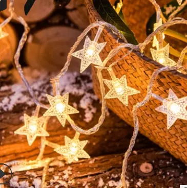 Un "estallido" Venta al por mayor de fuegos artificiales de luz led de la estrella de Navidad decoraciones caída de la noche de la luz al aire libre llevó la luz de la Navidad