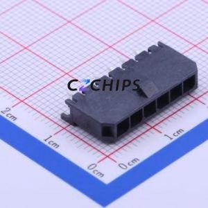 436500616 Wire-to-Board Pin Header Through hole Component (THT),P=3mm Connector 1x6P 3mm Through Hole Micro-Fit (MX 3.0) - Product Image 1