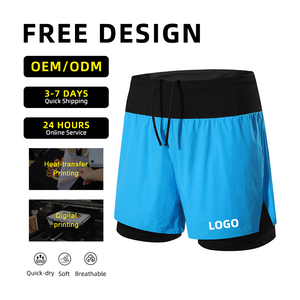 Vêtements de sport décontractés pour hommes <span class=keywords><strong>avec</strong></span> logo personnalisé en gros <span class=keywords><strong>Short</strong></span> de gym <span class=keywords><strong>avec</strong></span> poches zippées <span class=keywords><strong>Short</strong></span> de course d'entraînement <span class=keywords><strong>avec</strong></span> doublure en tissu peigné - Product Image 6