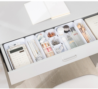 Cuisine Cosmétique 8pcs set Partition Combinaison Décoratif Bureau Tiroir Boîte De Rangement Pour Cuillère Fourchette Pot À Épices