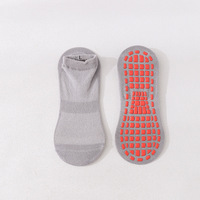 Chaussettes courtes de sport en coton tricoté pour jeunes, antidérapantes, invisibles, à logo personnalisé, à séchage rapide, pour la course, le yoga et le printemps