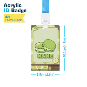 Insignia de nombre de acrílico de <span class=keywords><strong>Anime</strong></span>, insignia de identificación de sublimación DIY para enfermera, maestra, recepcionista de tecnología de laboratorio - Product Image 5