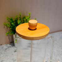 Cafetière à piston en verre borosilicate à double paroi écologique de 800 ml avec poignée colorée