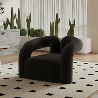 Chaise canapé simple crème de luxe légère Style moderne simple avec loisirs de forme spéciale pour la réception et la négociation dans le salon