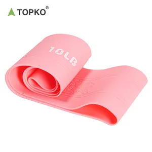 TOPKO Stock New Arrival Silicone hip resistance band Fitness workout Non Slip Hip resistance band