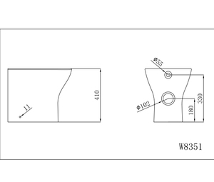 <span class=keywords><strong>Bolina</strong></span> W8351, fabricación de productos de fábrica, superventas, estándar europeo, artículos sanitarios, cuenco, trampa P, inodoro colgado en la pared - Product Image 3