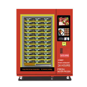 Máquina de venda automática de alimentos, sanduíche de hambúrguer de alimentos com tela sensível ao toque
