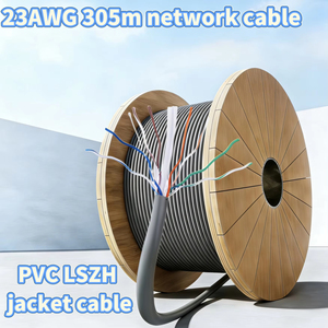 Câble réseau intérieur Cat6 CCA UTP à conducteur en cuivre massif, prix usine, 1000 pieds en vrac, bande passante 550 MHz - Product Image 5