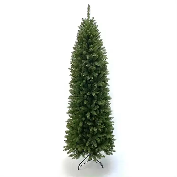 Wholesale Luxury Dense PVC Christmas Tree 3ft-12ft Slim Thin Narrow Skinny Pencil Artificial for Decorations