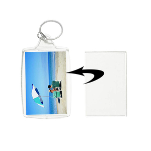 Tùy chỉnh trong suốt Acrylic khoảng trống vòng trái tim đĩa cho DIY Keychain Mặt dây chuyền keyholder - Product Image 5