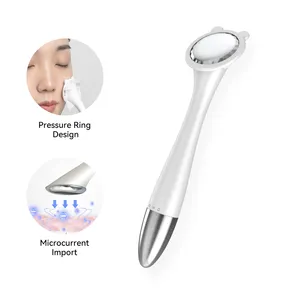 4 In 1 Facial Beauty Wand Red Light Therapy Eye Face Neck Lifting Massager Reduce Wrinkle Anti-Aging Ems Facial Neck Lift Device