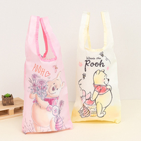 Sac fourre-tout décontracté en polyester léger et écologique, imprimé de dessins animés, ouvert, mignon, portable, pliable, sans sangle, unisexe, toutes saisons