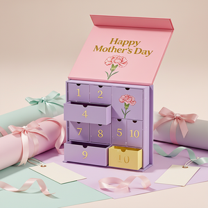 Caja de Regalo Magnética de Lujo con Tapa Abatible y Logotipo Personalizado, Empaque Rígido de Cartón Creativo para Productos de Cuidado de la Piel y Cosméticos - Product Image 2