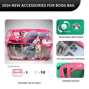 Clear <b>Beach</b> Bag Organizer for Bogg Bag <b>Accessories</b> Compatible with Bogg Bag XL PVC <b>Beach</b> Tote HandBags Insert Divider Pouch - Product Image 3