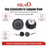 Set Speaker Mobil Komponen 2 Arah 5.25 Inch Custom dengan Kerucut PP, Tepi Karet, Magnet Ferit untuk Merek Audio OEM