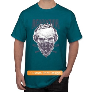 T-shirt en coton tricoté à manches courtes et col rond pour homme, imprimé tendance, grande taille, pour l'été, fabriqué au Pakistan - Product Image 2